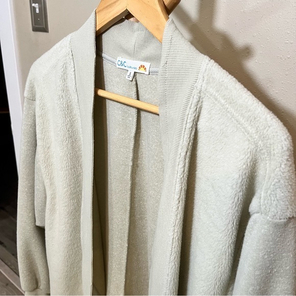 ✨C&C California Grey knit cocoon cardigan, size small - Picture 7 of 11